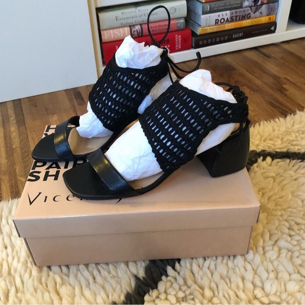 NEW IN BOX Anthropologie Vicenza Crochet Sandal Heels
